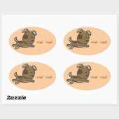 失恋の声 楕円形シール (シート)