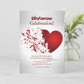 失恋の離婚のお祝い 招待状 (スタンド正面)