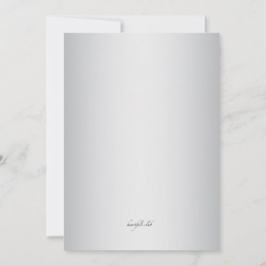 失恋の離婚のお祝い 招待状 (裏面)