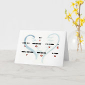 失恋"私は"モールス符号カード愛します カード (黄色い花)