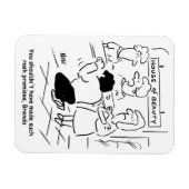 失意の夫の美しいサロン。おもしろい マグネット (横)