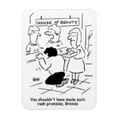 失意の夫の美しいサロン。おもしろい マグネット (縦)