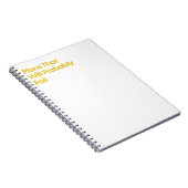 「失敗おもしろい計画」ノートブック ノートブック (右側)