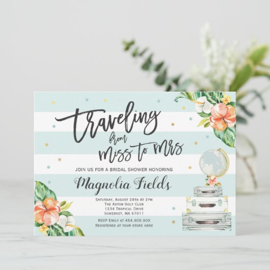 失敗からの夫人ブライダルシャワーの招待への走行 招待状 (スタンド正面)