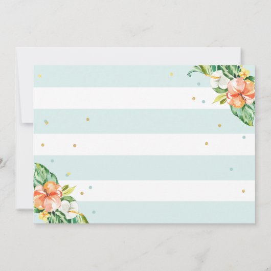 失敗からの夫人ブライダルシャワーの招待への走行 招待状 (裏面)