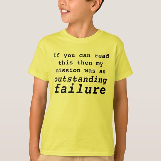 失敗される代表団 Tシャツ (正面)