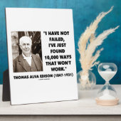 失敗していない1万の方法が機能しない フォトプラーク (側面)