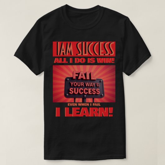 失敗して成功を掴め Tシャツ (デザイン正面)