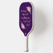 「失敗しない」紫のピックボールパドル ピックルボールラケット (左)