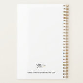 「失敗しない」 5.5インチx 8.5インチ黒毎日 プランナー手帳 (裏面)