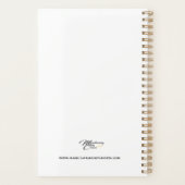 「失敗しない」 5.5 x 8.5インチ紫 プランナー手帳 (裏面)