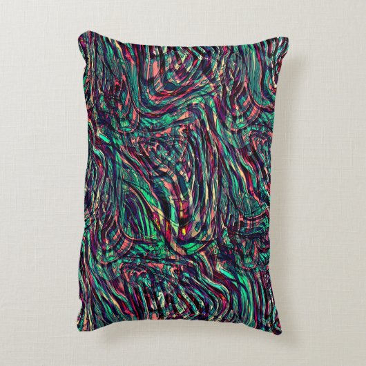 失敗しストライプて通過するループまたはループ アクセントクッション (裏面(縦))