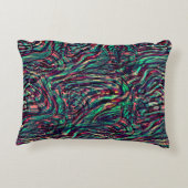 失敗しストライプて通過するループまたはループ アクセントクッション (裏面)