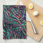 失敗しストライプて通過するループまたはループ キッチンタオル (四つ折り)