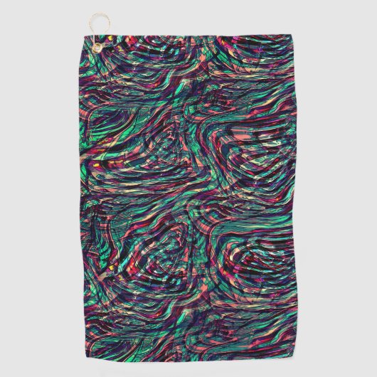 失敗しストライプて通過するループまたはループ ゴルフタオル (正面)