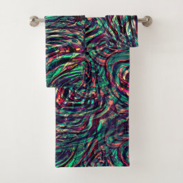 失敗しストライプて通過するループまたはループ バスタオルセット