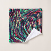 失敗しストライプて通過するループまたはループ バスタオルセット (ウォッシュタオル)