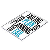 失敗することを計画しないで下さい ノートブック (左側)