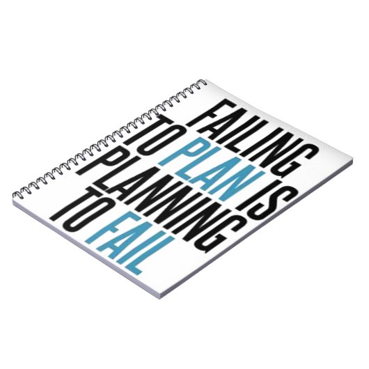 失敗することを計画しないで下さい ノートブック (左側)