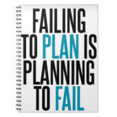 失敗することを計画しないで下さい ノートブック (正面)