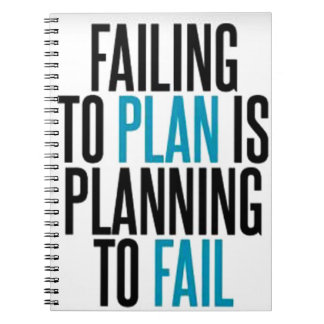 失敗することを計画しないで下さい ノートブック