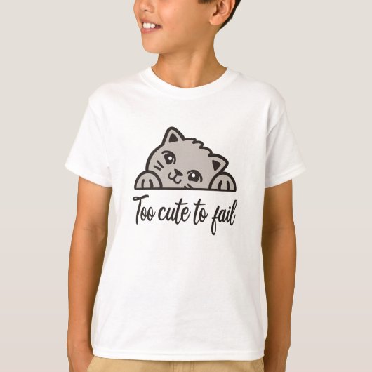 失敗するにはかわいすぎる Tシャツ (正面)