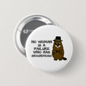 失敗する女はグラウンドホグを持つ女ではない 缶バッジ (正面&裏面)