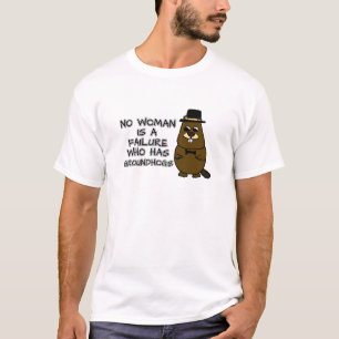 失敗する女はグラウンドホグを持つ女ではない Tシャツ