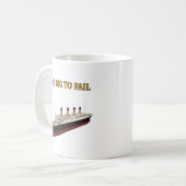 失敗する巨大な余りに大きい コーヒーマグカップ (正面左)