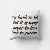 失敗する引用文よりも悪い試やる気を起こさせる験 クッション (裏面)