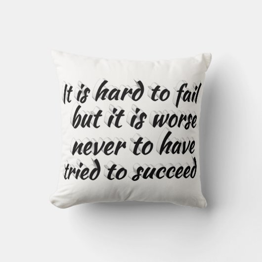 失敗する引用文よりも悪い試やる気を起こさせる験 クッション (正面)