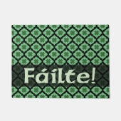 失敗だ！いらっしゃいませ！アイリッシュドアマットグリーンラッキークローバー ドアマット (正面)