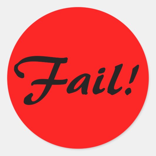 失敗だ！ ラウンドシール (正面)