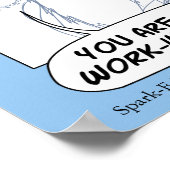 「失敗ではない、単に進行中の作業」 ポスター (角)