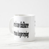 失敗なしやる気を起こさせる引用文 コーヒーマグカップ (正面左)