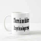 失敗なしやる気を起こさせる引用文 コーヒーマグカップ (左)