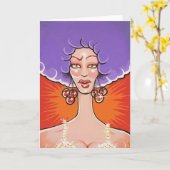 失敗のさくらんぼの挨拶状 カード (黄色い花)