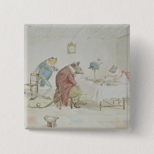 、失敗のマウス、与えます私達にbeerを祈って下さい 缶バッジ (正面)