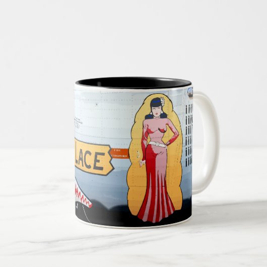 失敗のレースB-24の鼻の芸術(ヴィンテージの胴体) ツートーンマグカップ (正面右)