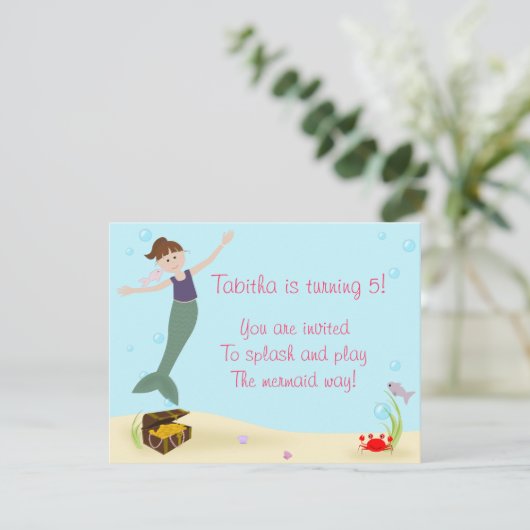 失敗の人魚のパーティの招待状 招待状 (スタンド正面)