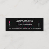 失敗の化粧のピンク2 スキニー名刺 (裏面)