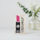 失敗の化粧の白い洗浄 名刺 (スタンド正面)