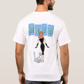 失敗の子猫のチャームの学校 Tシャツ (裏面)