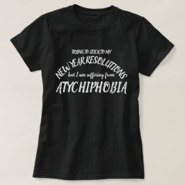 失敗の恐怖Atychiphobia Tシャツに苦しむ Tシャツ