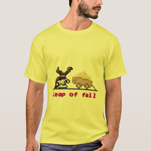 失敗の8ビット跳躍 Tシャツ (正面)