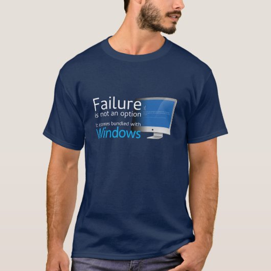 失敗はではないです選択… Windowsと束ねられる Tシャツ (正面)