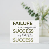 失敗は成功の反対ではない名言 ポストカード (スタンド正面)