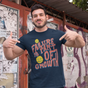 失敗は成長の一部 – モチベーショングラフィック トライブレンドＴシャツ