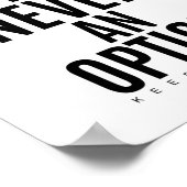 失敗は決して選択の余地がない |やる気を起こさせる引用文 ポスター (角)