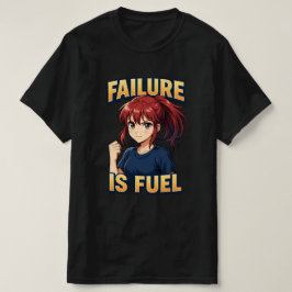 失敗は燃料アニメのガールシャツ Tシャツ